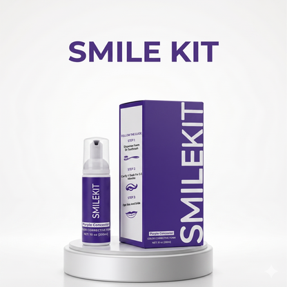 Smilekit Espuma Morada Blanqueadora – Dientes Blancos Sin Sensibilidad