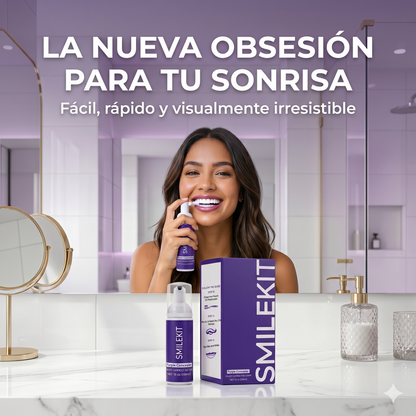 Smilekit Espuma Morada Blanqueadora – Dientes Blancos Sin Sensibilidad